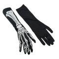 Halloween Skeleton Skeleton Gloves Trick Dark Wind Convex Gloves Skeleton Ghost Festival Costume. 