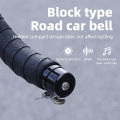 BKPTX Bicycle Bell Curved Handlebar Plug Bell Horn Waterproof 80dB Loud High Decibel Ring Alarm Bell Road Bike Accessories. 