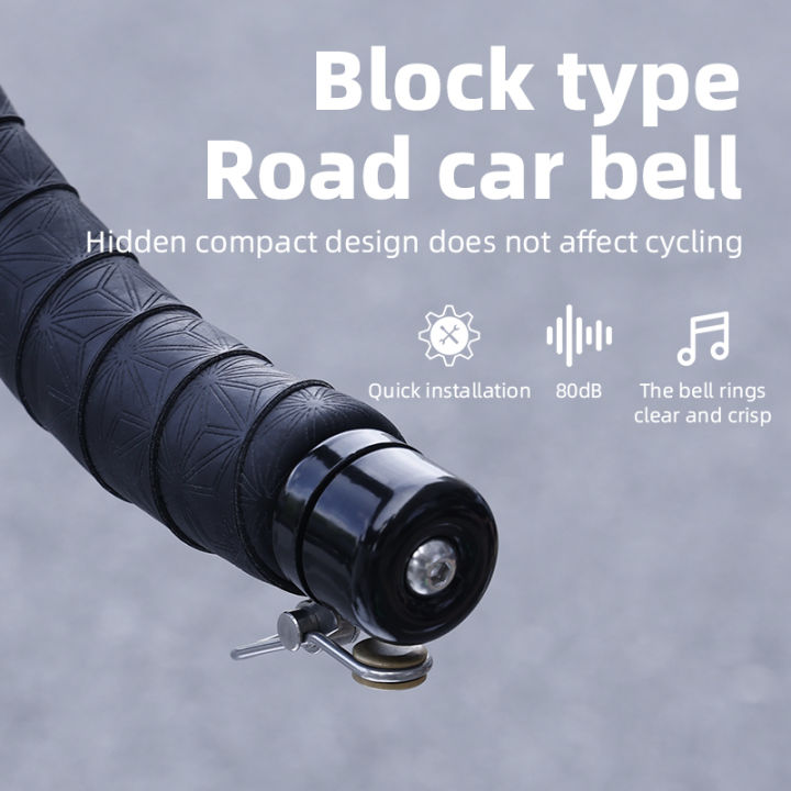 BKPTX Bicycle Bell Curved Handlebar Plug Bell Horn Waterproof 80dB Loud High Decibel Ring Alarm Bell Road Bike Accessories