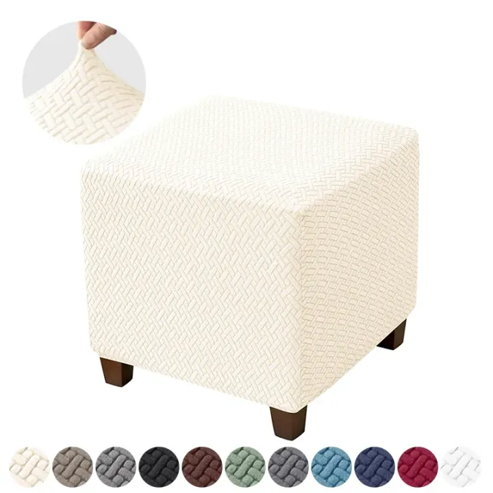 Elastic%20Jacquard%20Ottoman%20Cover%20Solid%20Color%20Stool%20Covers%20Square%20Footrest%20Covers%20All-inclusive%20%20Anti%20Slip%20Footstool%20Slipcovers%20-%20Image%208