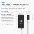TYPE C to HDMI 4K Cable USB C HDTV Adapter for TV Converter for iPhone Switch Steam Deck MacBook iPad   Laptop. 