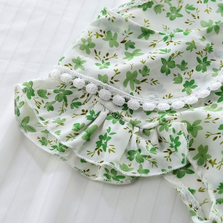 Summer%20Children's%20Suit%20for%20Girls%20Cute%20Flower%20Print%20Short%20Sleeve%20T-shirt%20And%20Shorts%202PC%20Set%20Casual%20Outfit%20Baby%20Kids%20Clothing%20-%20Image%205