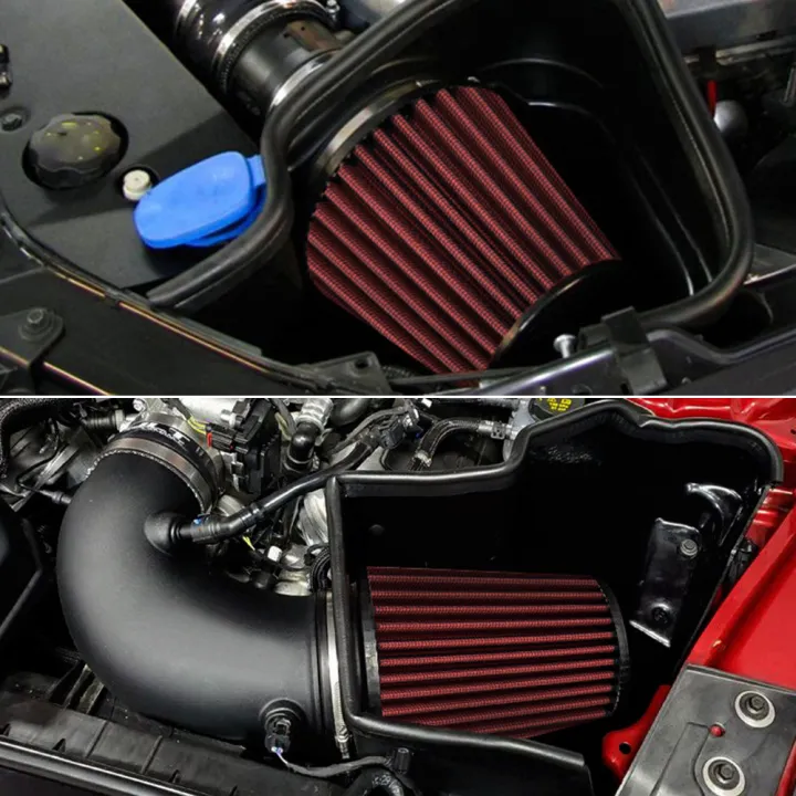Neck%204"%20100mm%20Universal%20Car%20High%20Flow%20Cold%20Air%20Intake%20Air%20Filter%20Power%20Intake%20Air%20Inlet%20System%20Mushroom%20Head%20Air%20Cleaner%20Red%20-%20Image%206