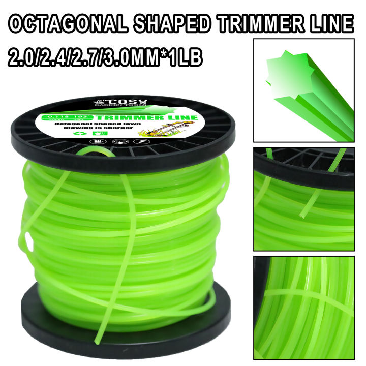 1LB Nylon Octagonal shape Mowing Trimmer Line Trimmer Head String for ...