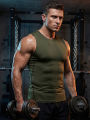Men's Compression Tank Tops Gym Workout Running Sport Vest Summer Athletic Sleeveless Undershirt Base Layer Quick Dry Stretchy. 