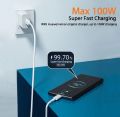 Infinix 100W 6A Type-C Fast Charging Cable for Note 40, Note 40 Pro, Note 50 series, Zero 8i, X, X Neo, X Pro, Note 12, High-Speed USB C Cable. 