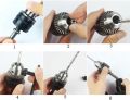 12mm Thread Diameter SDS Plus Shank Drill Chuck Adapter Connector w Lock Screw. 