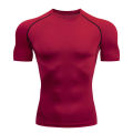 Men's Compression Shirts Summer Short Sleeves Tees T-shirt Gym Workout Fitness Running Tops Undershirts Baselayer Sportswear.