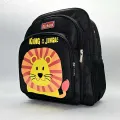 Richard School Bag - King of the Jungle (Black) - Backpack with waist straps. Comfortable.. 