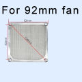 Anti rust aluminum dust mesh cover for axial flow fan cooling fan 60mm 80mm 92mm 120mm - silver.