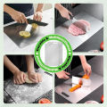 Stainless Steel Panel and Chopping Board Kitchen Household Thickened Double Sided Cutting Board Block Kneading Dough Board. 