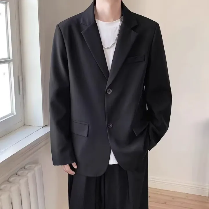 2026%20Men%20Korean%20Style%20Casual%20Blazer%20Loose%20Fit%20Handsome%20Light%20Mature%20Streetwear%20All%20Match%20Black%20Spring%20Autumn%20Suit%20Jacket%20Coat%20-%20Image%206