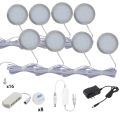 Zigbee 3.0 Under Cabinet Lights Warm White DC12V LED Round Lamp Dimming Kitchen Decor Tuya APP Voice Control For Alexa . 