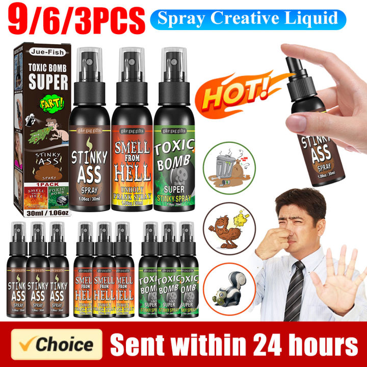 30ml Poop Spray Creative Liquid Fart Gag Prank Joke Spray Funny Halloween Toy Stink Bomb Extra Strong Smelly Stinky Gas Spray