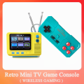 Retro Mini TV Game Console with Wireless Controller Built-in 168 Classic Games Handheld Game Player Support AV Output for Kids. 