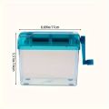 1pc Easy-to-Use Manual Paper Shredder for Sheets,Space-Saving Cross-Cut Design, Non-Slip Base,Ideal for Office,protable. 