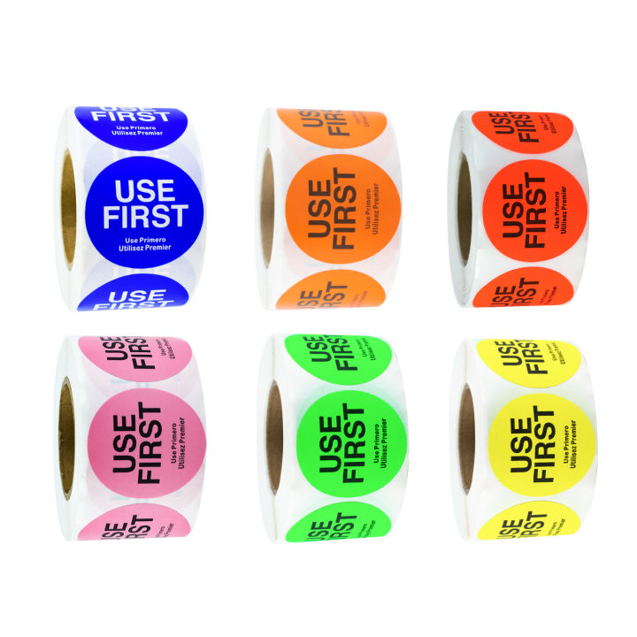 Used First Sticker Label 500Pcs 1.5inch (Approximately 3.8cm)