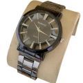 FORTUNE TIME Fashionable Stainless Steel Wrist Quartz Watch Timepiece with Round Case for Men. 