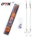 FTK European Carp Fishing Group 2#-8# 10-30LB Sub-Line Fishing Hook Set Kit for Carp Fish Tackle Pesca Iscas Tools Accessories.