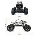 Off-Road Rock Crawler RC Monster Truck 1:16 Scale – 2.4GHz Remote Control Alloy Body Climbing Car with Rechargeable Battery, Shockproof Suspension, High-Speed 20km/h, Indoor Outdoor Crawler Toy Vehicle for Boys Girls Kids Adults. 