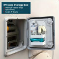 1PC RV Motorhome Caravan Toilet Compartment Door Storage Pocket For Kassett Shelf Box White. 