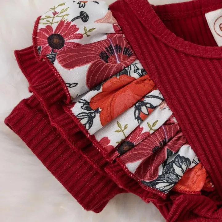 Summer%20Baby%20Girl%20Dress%20With%20Bowknot%20Striped%20Jumpsuit%20Cotton%20Dress%20For%20Newborn%20Floral%20Clothes%20Baby%20Crawling%20Clothes%20-%20Image%205