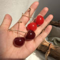 Anime JoJos Bizarre Adventure Earrings Kakyoin Noriaki Cherry Drop Earrings For Women Men Cartoon Cosplay Necklace Jewelry Gifts. 