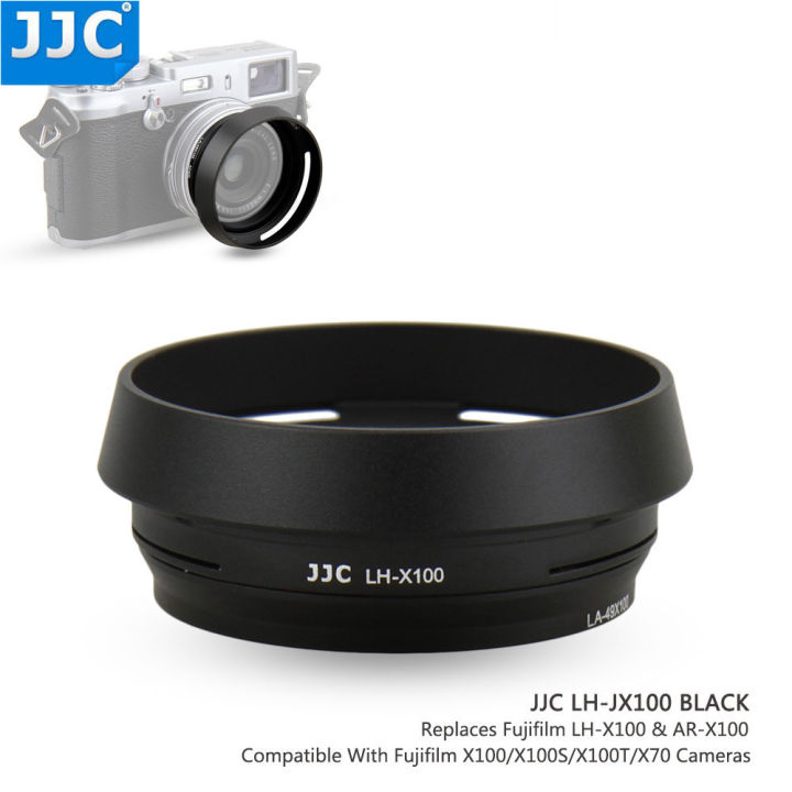 JJC%2049mm%20Metal%20Lens%20Hood%20for%20%20X100VI%20X100V%20X100F%20X100T%20X100S%20X100%20X70%20Replaces%20%20LH-X100%20AR-X100%20Adapter%20Ring%20-%20Image%202