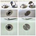 Stainless Steel Basin Sink Hole Overflow Cover Ring Insert Replacement Hole Hollow Round Drain Caps Plug Bathroom Basin Accessor. 