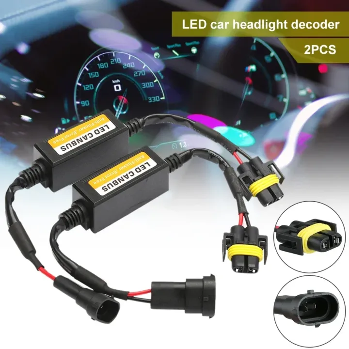 4/2pcs%20LED%20Canbus%20Decoder%20Adapter%20For%20H1%20H4%20H7%20H11%209005%209006%209012%20Anti-Flicker%20Harness%20Bulbs%20Resistor%20Warning%20Error%20Canceller%20-%20Image%202