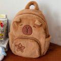 Kawaii Capybara Plush Backpack for Women Versatile Cartoon Funny Capibala Crossbody Bag aLrge Capacity Tote Bag. 