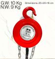 Double Swallow 1 Ton Manual Chain Block Hoist | Heavy Duty HS Type Lifting Pulley with Hook | Industrial Grade Steel Gear System | Made in China. 