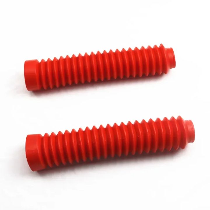 30mm%20Front%20Fork%20Motorbike%20Red%20Rubber%20Boot%20Universal%20Dust%20Jacket%20Cover%20Dirt%20Bike%20-%20Image%203