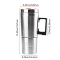 Stainless Steel 12V/24V 300ml Camping Travel Kettle Vehicle Heating Cup Electric Heating Car Kettle.