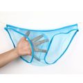 Men's  Underwear Briefs Slip Soft Breathable Male Panties Net See Through Mesh Low Waist Briefs Underpants. 