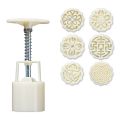 1set DIY Baking Mooncake Mold Hand Press Cookie Stamp Moon for Cake Decor Pastry diy Tool Bakeware Bar Tool Mid Autumn Festival.