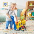 Fisher-Price Little People Musical Toddler Toy Sit With Me School Bus with Lights Sounds & 2 Figures for Pretend Play Kids Ages 1+ Years. 