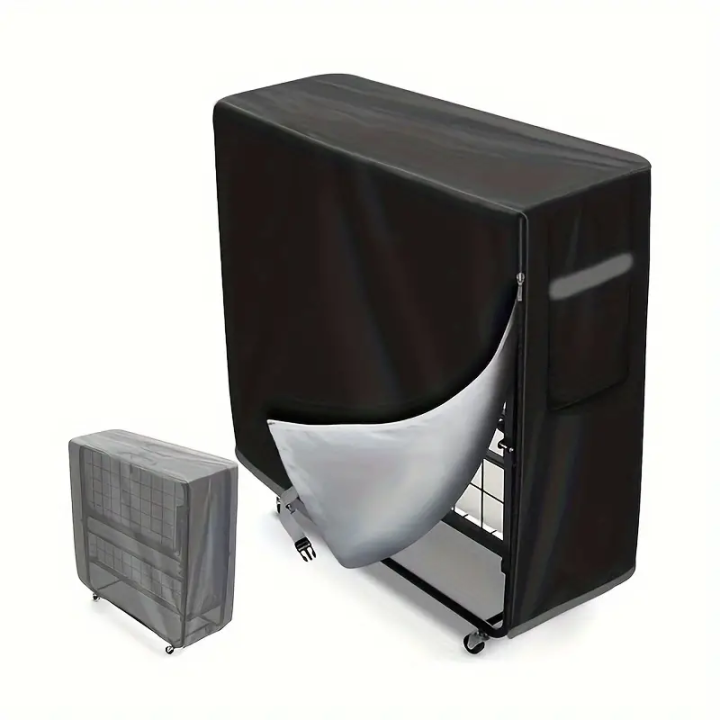 Waterproof%20Folding%20Bed%20Storage%20Cover%20With%20Zipper%20-%20Dustproof%20Rollaway%20Protector%20For%20Home,%20Office-%20Indoor/Outdoor%20Compatible%20-%20Image%203