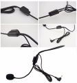 DATA FROG Professional 3.5MM Wired Microphone Headset Megaphone Radio Speaker Voice Amplifier Clear Sound Mic For Conference. 