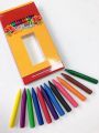 Plastic Crayons 12  pcs pack available in different packing. 