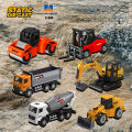 Huina 1:80 Alloy Engineering Car Model Excavator Dumper Dump Truck Loader Bulldozer Tractor Collection Toys for Kids .