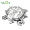 1 Set 44mm LED Lens Optical Glass 60 120 Degree + 50mm Reflector Collimator + Fixed Bracket for 20W 30W 50W 100W COB LED Chip. 