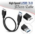 High Performance USB 3.0 Type A to Micro B External Hard Disk Cable High Speed. 