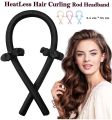 HeatLess Hair Curling Rod HeadBand Timila Accessories - Lavender Color. 