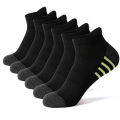 6 Cotton Man and Women Socks Sports Solid Color Male's Short Sock Cycling Breathable Mesh Ankle Summer Running Socks. 