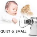 Mesh Portable Nebulizer - Handheld Ultrasonic Atomizer for Breathing Support, Personal Inhaler for Home Use.