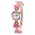 Fashion Small Watches Women 2023 Luxury Rhinestone Flower Bracelet Stainless Steel Watchband Dress Female Clock relogio feminino. 