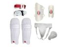 Pack of 5 hard ball cricket accessories+cricket thigh pads+ cricket Leg pads+cricket Elbow +cricket guard sporter set +5 accessories Cricket kit low price kit of 5 for  right handed batsmans 5 pack kit available for all all Age groups kids kit Adult kit. 