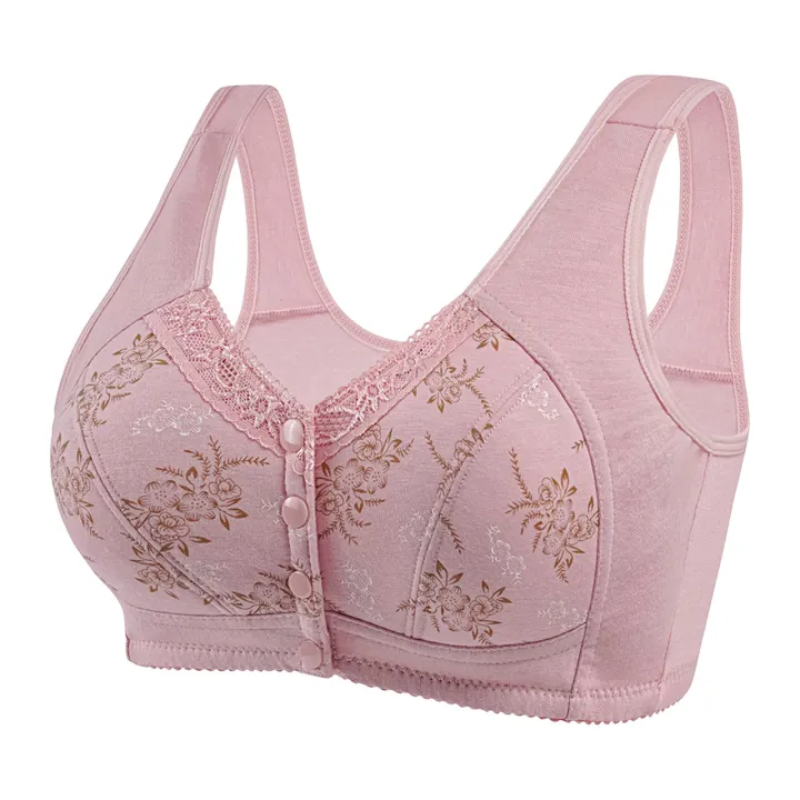 Wireless%20Bralette%20Comfortable%20Underwear%20Middle-aged%20Elderly%20Women%20Lace%20Chest%20Wrap%20Ultra-thin%20Mom%20Front%20Open%20Buckle%20Cotton%20-%20Image%203