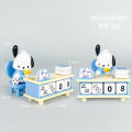 Cute Cartoon DIY Desk Calendar Assemble Freely Kawaii Desktop Ornament for Office Home Fun Interactive Calendar. 